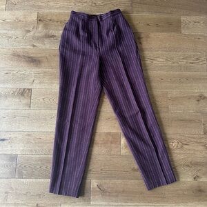 Vintage Liz Claiborne COLLECTION 100% Wool High Waisted Pants Fabric From Italy